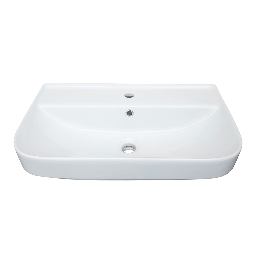 Waschbecken Flora Slim 45 cm Weiß Keramik