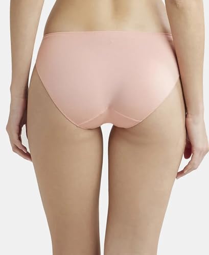 Image of Jockey 1803 Women's Medium Coverage Micro Modal Elastane Stretch Mid Waist Bikini Concealed Waistband and Stay Fresh Treatment