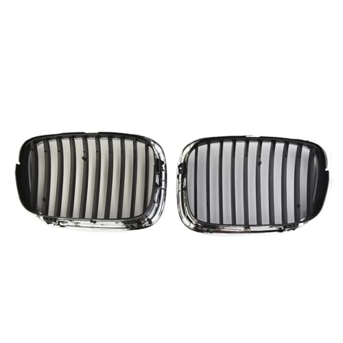 Parrilla delantera cromada negra ancha for capó de BMW Serie 5 E39 1998-2003 for sedán 520d 520i 523i 525d 525i 530i 540i
