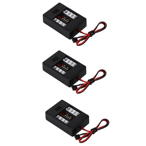 Cwmiibili 3X 1:10 RC Model Car Truck LED Light Kit 12 LED Flashing Head Light Lamp System RC 1:10 Model Car Accessories