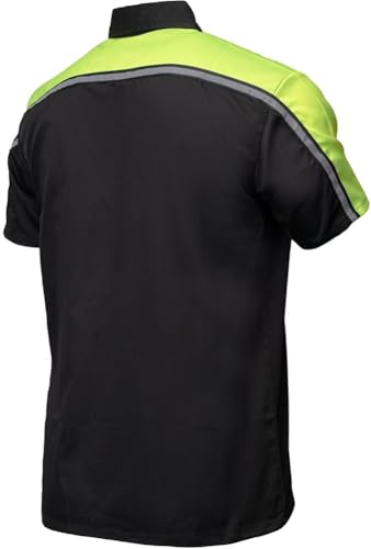 Men’s Classic Two-Tone Button up Industrial Work Mechanic Heavy Duty Short Sleeve Shirt Variety of Colors2