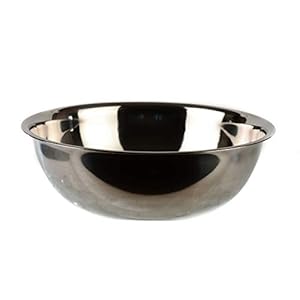 [3 PACK] 20 Quart Large Stainless Steel Mixing Bowl – Baking Bowl, Flat Base Bowl, Preparation Bowls – Great for Baking, Kitchens, Chef’s, Home use (20 qt)