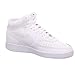 Nike Women's Court Vision Mid Sneaker, White/White-White, 8 Regular US