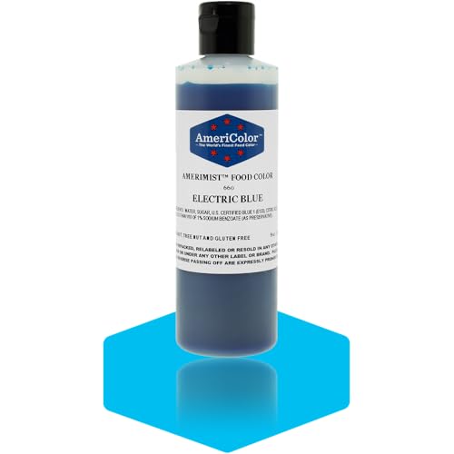 AmeriColor AmeriMist Electric Blue Airbrush Food Color, 9 oz