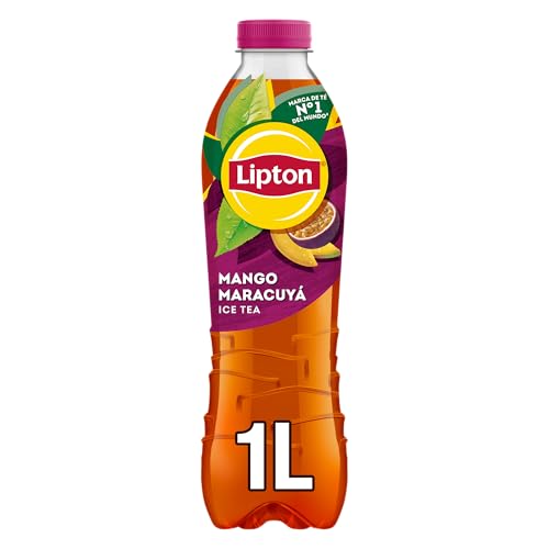 Lipton Té helado con sabor a mango maracuyá, botella de 1 litro