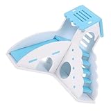 Solution de cachette sécurisée : grâce à sa niche privée, la cabane pour hamster offre à votre animal un espace confortable pour se reposer, se cacher et se détendre, tout en se sentant en sécurité dans son nid douillet, son échelle et sa maison