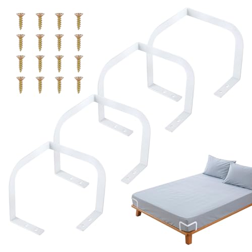 DBREAKS 4 Stück Matratzenhalter Gegen Verrutschen, 14cm Matratzen Halterung für