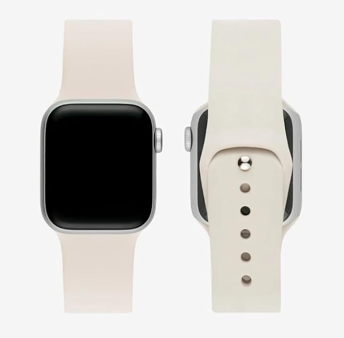 Image of TechMount Compatible with Apple Watch Straps 42mm 44mm 45mm 49mm Soft Silicone Luxury Sport Band Strap Compatible With Apple Watch Ultra Series 8 7 6 5 4 3 2 1 SE (NOT FIT WITH 38MM, 40MM,41MM)