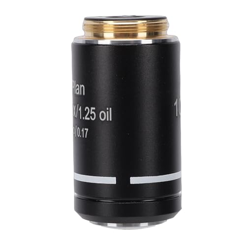 Objectif de microscope à plan infini pour cours de biologie 100X