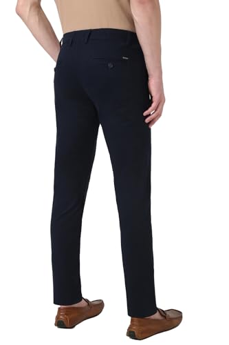 Image of Peter England Men's Skinny Fit Mid Rise Premium Casual Trouser Chinos