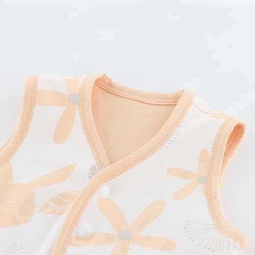 Image of POBIDOBY Baby Vest for Girls & Boys, Purcotton Toddler Reversible Vest for Spring & Autumn