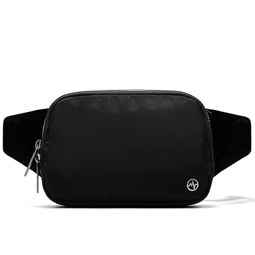 Pander 2L Nylon Belt Bag Fanny Pack, Black Onyx