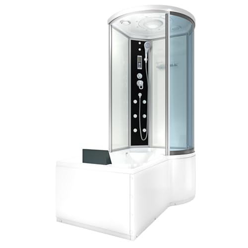 Kombination Badewanne Dusche K55-L01-EC Duschtempel 170x100 cm