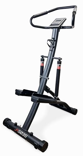 Stepper pliant guidon JK Fitness 5035, mécanique de précision hydraulique 12 niveaux