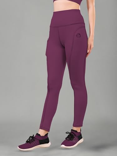 Image of Women High Rise Gym Wear Tights Stretchable Yoga Pants Fitness Leggings Gym Pants Multipurpose Slim Fit Track Pant Workout Active Wear Lower