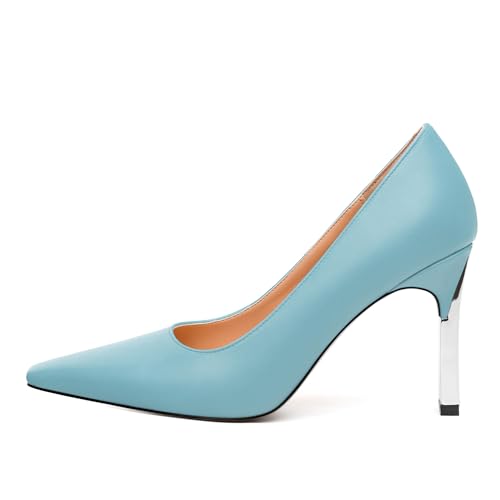 Women's Square Toe Pumps Fashion Slip On Solid Working Party Dress High Heels Shoes2