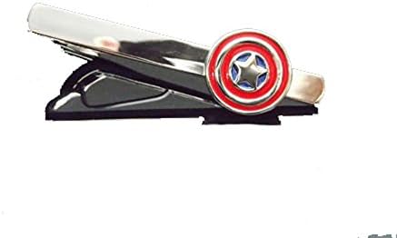 Patriots Clothes® New Unique Designs Captain America Tie Clip Clasp Bar Pin [BUY 6, GET 1 FREE (add 7 to qualify)*]