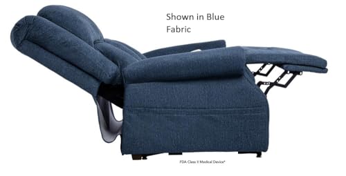 Sillón Heavy Duty azul con calefacción y masaje miniatura 2