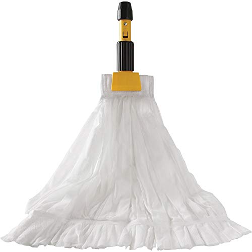 Rubbermaid Commercial Medium Disposable Mop 5 Inch Headband Janitorial Cleaning Supplies and Equipment for Mopping/Cleaning
