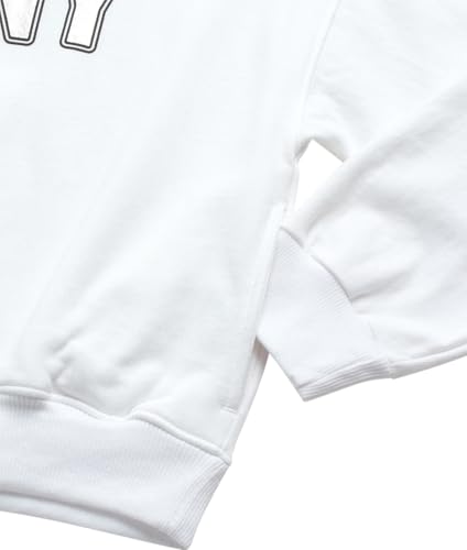 DKNY Girls' Jogger Set - 2 Piece Soft Fleece Athletic Pullover Hooded Sweatshirt and Jogger Sweatpants for Girls (Sizes:7-12)3