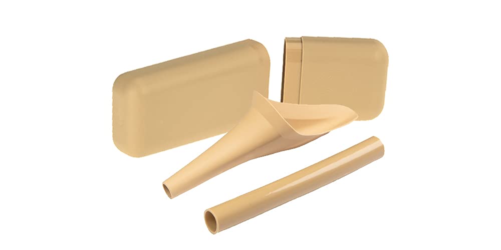 SHEWEEFlexi + Case Female Urinal – Made in the UK – Reusable & Portable Urination Device. Festival, Camping, Car, Hiking Essentials for Women. Stand to Pee Device W/Travel Case and Extension Pipe