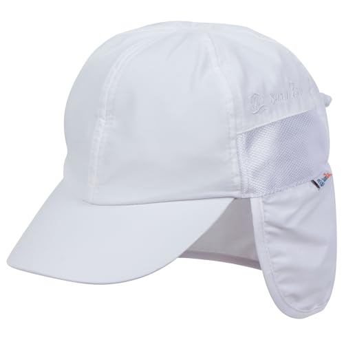 SwimZip - Sun hat with neck flap, UPF 50+ protection for babies, toddlers and kids