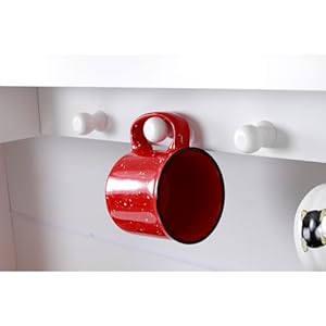 American Furniture Classics OS Home and Office Furniture Model 25309K Countryside Sliding Barn Door Buffet and Hutch, White American Furniture Classics OS Home and Office Furniture Model 25309K Countryside Sliding Barn Door Buffet and Hutch White