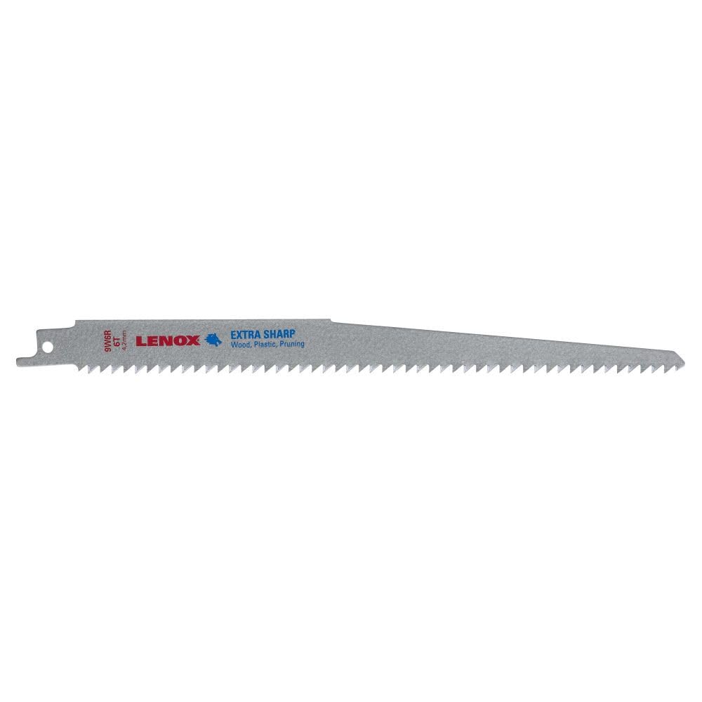 Lenox 121029 W6R 6 TPI hoja de sierra para madera y plástico de corte, 9 "