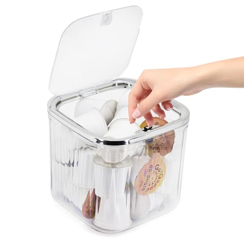 Famaster Coffee Pod Holder With Pop-Up Lid cover