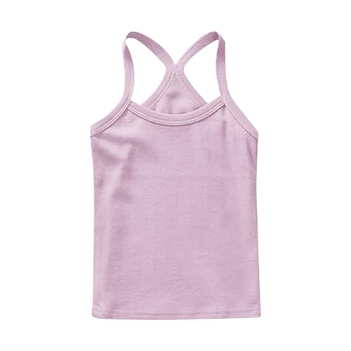 5-Pack Girls Racerback Camisole Tank Tops Spaghetti Strap Basic Undershirts Dance Clothes for 1-13 Years4
