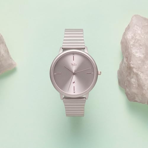 Image of Fastrack Vyb Bliss Quartz Analog Sand Dial Metal Strap Watch for Women
