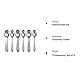 Oneida Vale Set of 6 Teaspoons, Silver