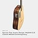 LAVA ME 4 Solid Spruce Top Series,HILAVA 2.0 Smart Acoustics Electric Guitars,right handed,with 3.5 inch TouchScreen,FreeBoost 2.0, Ideal Bag, Woodgrain Brown/Burlywood,36 inch