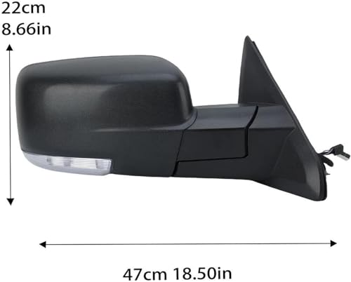 Ensemble de rétroviseur Dodge Ram 2500 3500 finition noire de qualité - 3