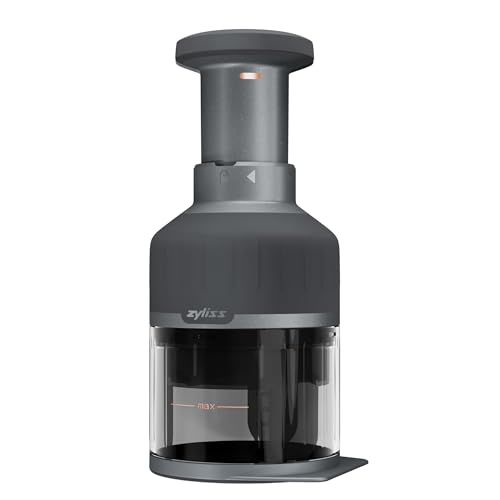 Zyliss Zick Zick 3 Gemüseschneider Manuell, Zwiebelhacker und Multizerkleinerer mit Edelstahlklinge, für Obst, Gemüse, Zwiebel, Nüsse, Kräuter und mehr