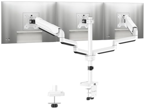 MOUNTUP Triple Monitor Stand Mount - 3 Monitors Desk Mount