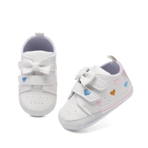 Image of Clowora Baby Boys Girls Shoes Non-Slip Rubber Sole Sneakers Infant First Walking Toddler Crib Shoes Newborn Loafers Flats.
