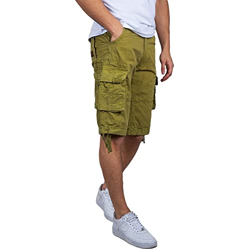 Alpha Industries Jet Short Short für Herren Khaki Green – Ansicht 4