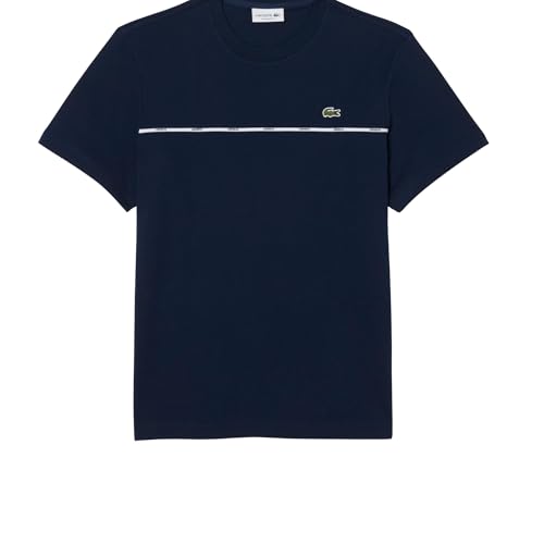 Lacoste Men's Crew Neck Short Sleeve Regular Fit Stiped T-Shirt4