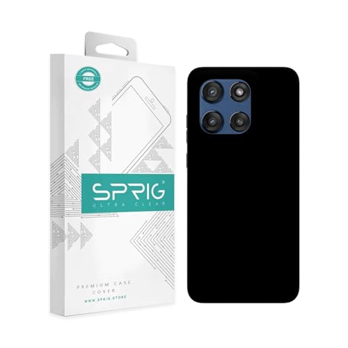 Image of SPRIG Compatible with Moto Edge 60 Stylus Premium SilkTone Back Cover Drop Tested Shock Proof Mobile Case for Men, Women, Boys and Girls with Camera Protection (Black)