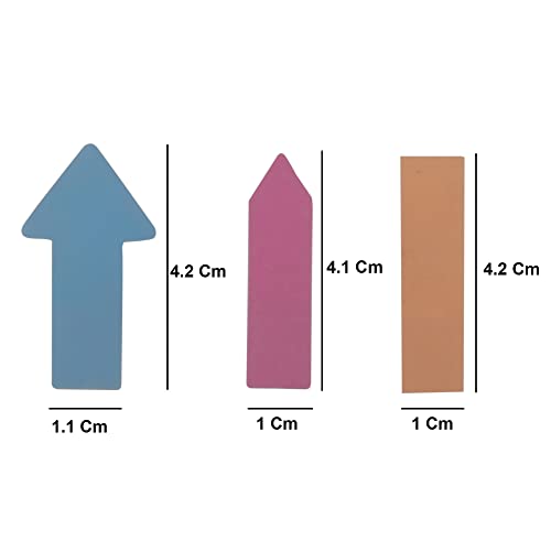 Image of Amazon Brand - Umi 375pc Clear Note Arrow Flags Fluorescent Self Sticky Notes and Page Markers for Office, College, School Use
