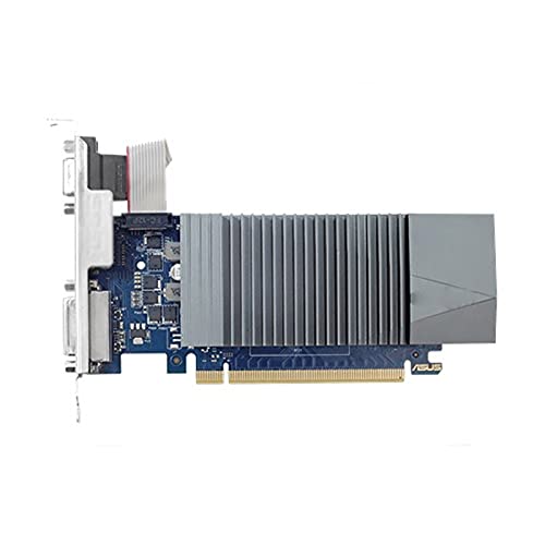 Fit for Asus Graphics Card GT710-SL-2GD5-BRK Graphics Geforce GT 710 DDR5 2GB PCI Express 2.0 HDMI-Compatible DVI Video Card,Graphics CardFan Graphics Card