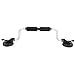 plplaaoo Kayak Load Assist Suction Cup Roller Bracket Car Roof Loader for Kayaks and Canoes Aluminum Alloy EVA Foam Black Silver
