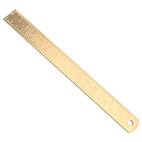 GerRiT プラスチック定規 定規 精度1mm 15cm 紫銅 1個入り 目盛り 角度測定ツール 直線 直 ホーム オフィス 図面用のツール 測定工具 生徒 教師 エンジニア 持ち運びがやすい 製図用
