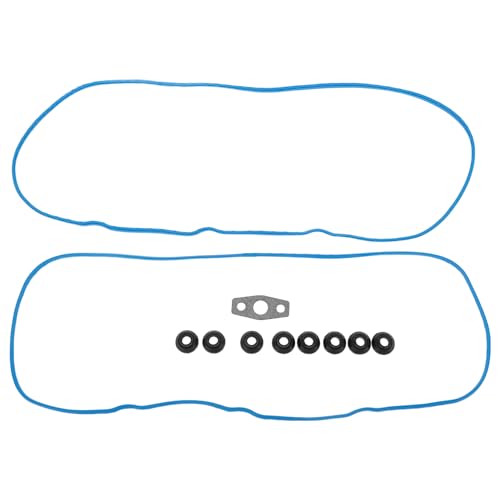 Motoforti Junta de Tapa de Válvula Junta de Sello de Válvula de Culata para Chevrolet Silverado 1500 1999-2013 con Sello de Válvula Hoja de Hierro No.12560696 Azul Negro