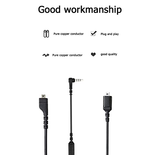 Adhiper Audio Extension Cable Replacement Sound Card Audio Cable Sound Card with 3.5mm Adapter Cable Compatible for SteelSeries Arctis 3/5/7 Gaming Headphones (1.5M) - Image 2