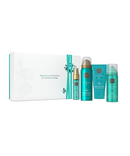 RITUALS Geschenkset The Ritual of Karma Größe Small vier Hautpflegeprodukte mit Lotusblüte und Weißem Tee Bade-Geschenkbox mit pflegender und beruhigender Wirkung