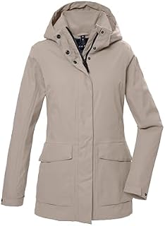 G.I.G.A. DX Damen Funktionsjacke/Outdoorjacke wasserdicht mit abzippbarer Kapuze GS 54 WMN JCKT, hellsand, 42, 42871-000