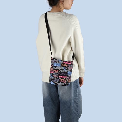 MNIGIU Musical Crossbody Bag Musical Lover Gift Musical Theatre Gift Musical Merch Musical Gift3