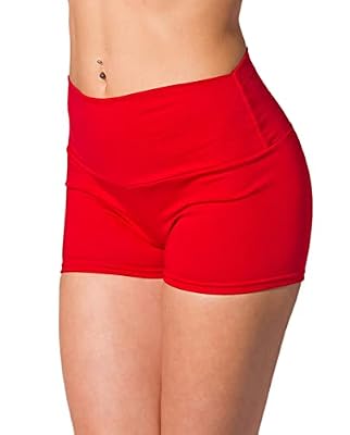 Alkato Pantalones Shorts Cortos de Cintura Alta para Mujer, Rojo, 44 | Ya disponible en tu tienda friki favorita! En mundofriki.es! Alkato Pantalones Shorts Cortos de Cintura Alta para Mujer, Rojo, 44 | Ya disponible en tu tienda friki favorita! En mundofriki.es!